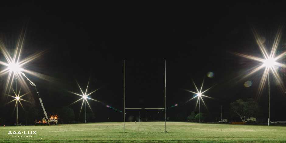 Terrain de Rugby éclairé par CÉPHÉE LED | AAA-LUX